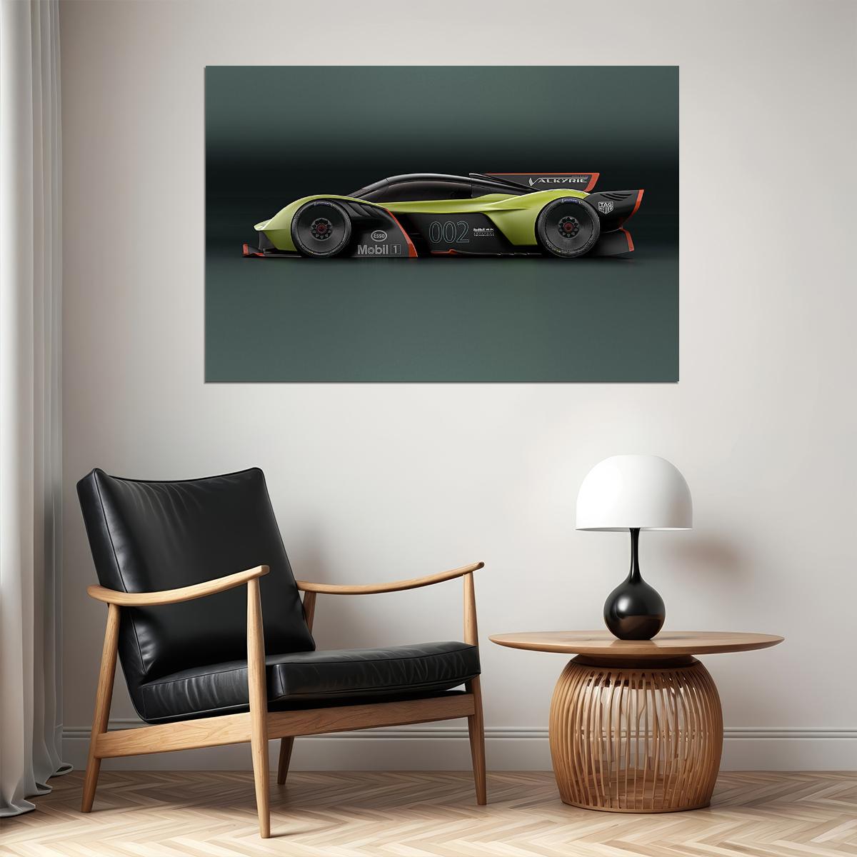 Aston Martin Valkyrie Amr Pro Racing Car Poster Wall Art Print Home Wall Decor - xonomax