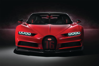 Bugatti Chiron Sport Car Luxury Car Auto Poster Wall Art Print Home Wall Decor - xonomax