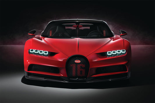 Bugatti Chiron Sport Car Luxury Car Auto Poster Wall Art Print Home Wall Decor - xonomax
