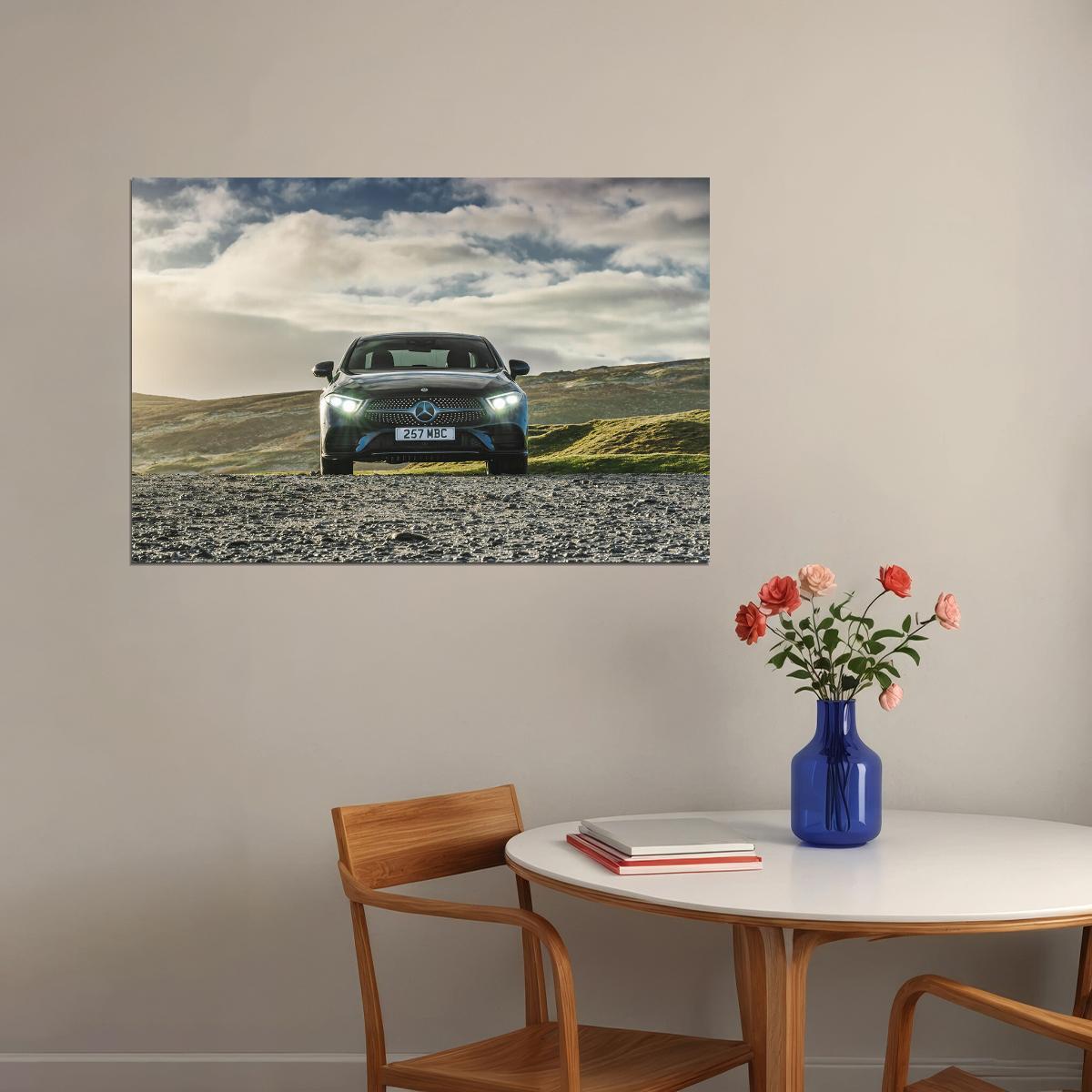 Mercedes Benz Cls 400 D 4matic Amg Line Poster Wall Art Print Home Wall Decor - xonomax