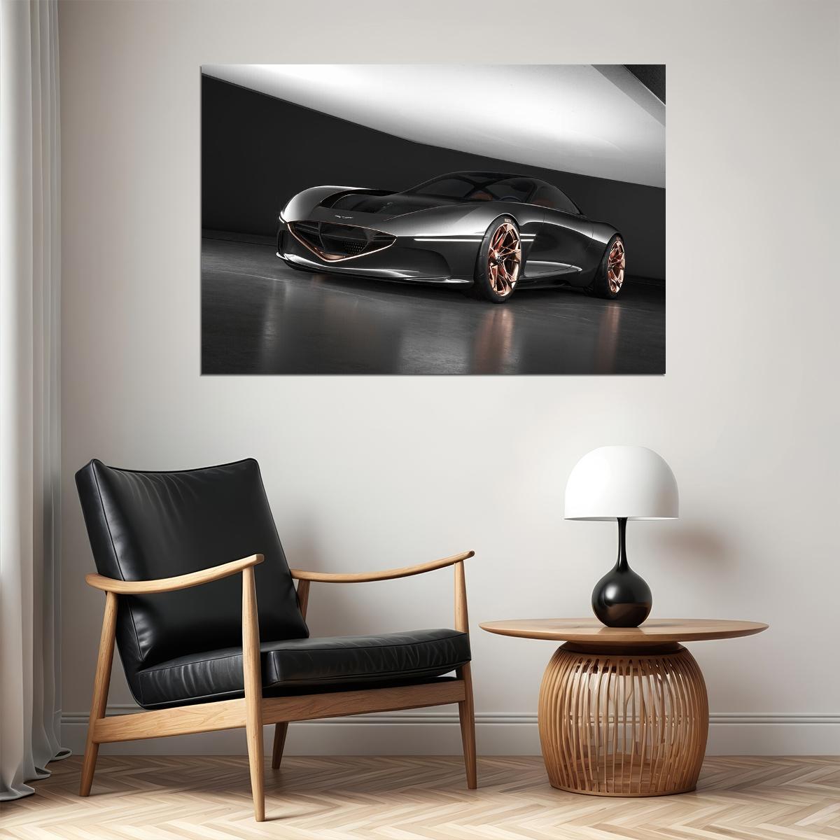 Genesis Essentia Concept Luxury Car Auto Poster Wall Art Print Home Wall Decor - xonomax