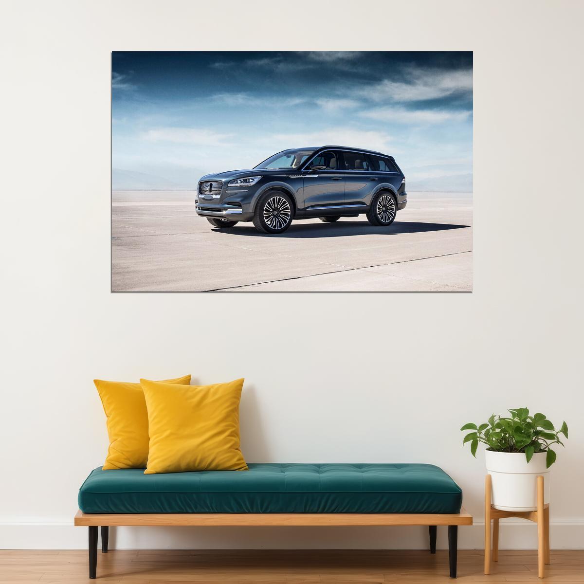 Lincoln Aviator Sports Car Luxury Car Auto Poster Wall Art Print Home Wall Decor - xonomax