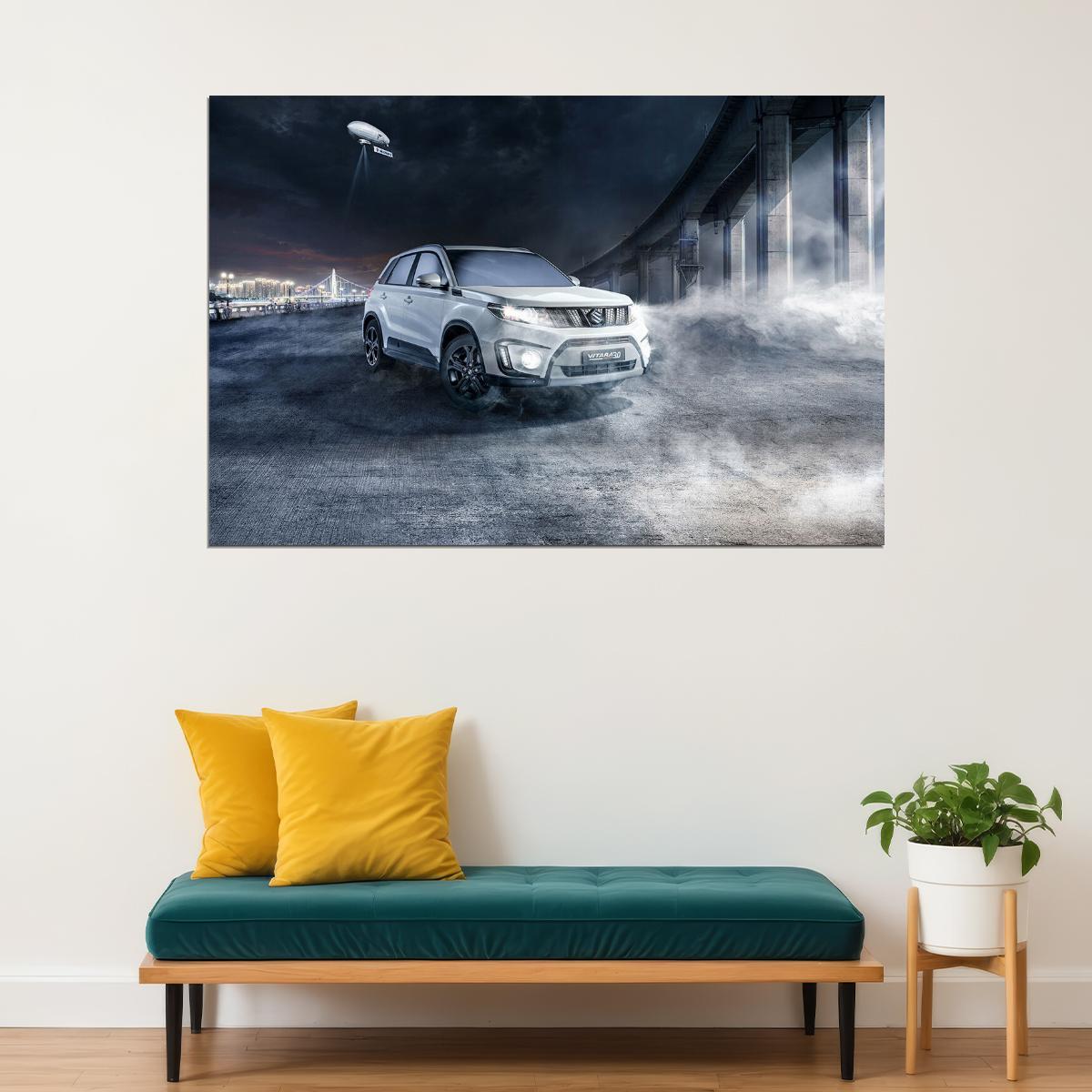 Suzuki Vitara 30 Suv Luxury Car Desing Car Poster Wall Art Print Home Wall Decor - xonomax