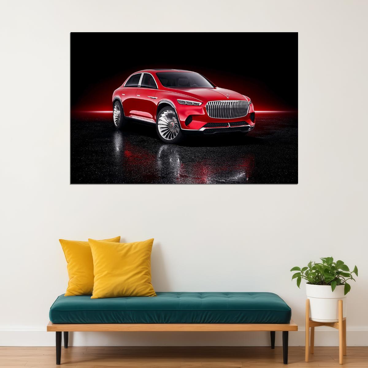 Vision Mercedes Maybach Ultimate Sports Car Poster Wall Art Print Home Wall Decor - xonomax