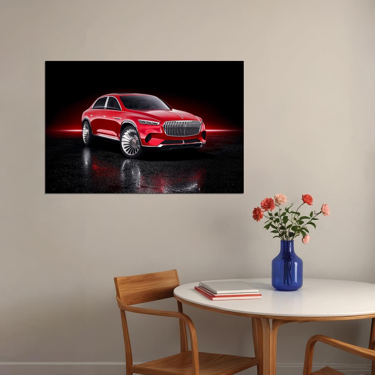 Vision Mercedes Maybach Ultimate Sports Car Poster Wall Art Print Home Wall Decor - xonomax