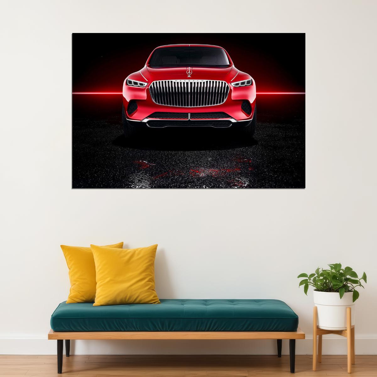 Vision Mercedes Maybach Ultimate Luxury Car Poster Wall Art Print Home Wall Decor - xonomax