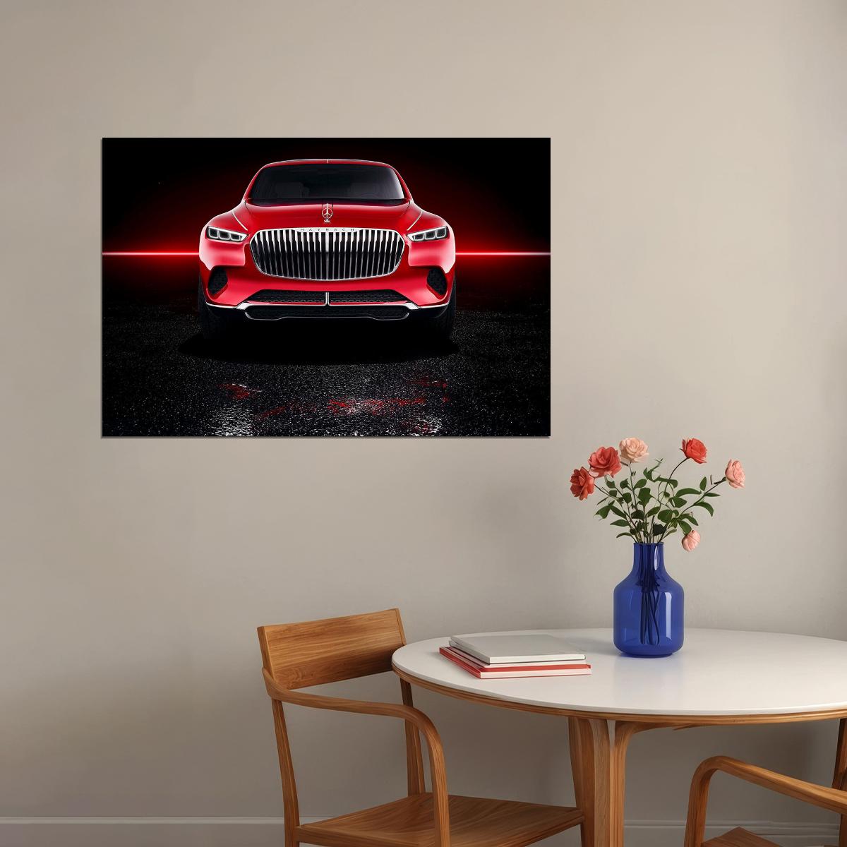 Vision Mercedes Maybach Ultimate Luxury Car Poster Wall Art Print Home Wall Decor - xonomax