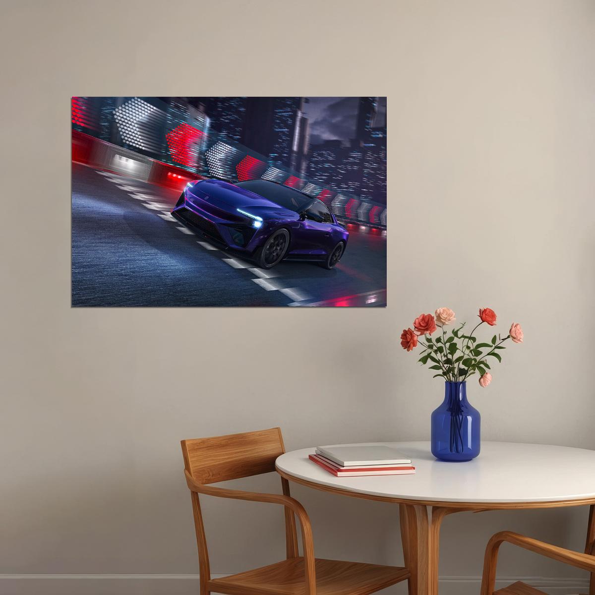 Aiways Rg Nathalie Racing Car Sports Car Poster Wall Art Print Home Wall Decor - xonomax