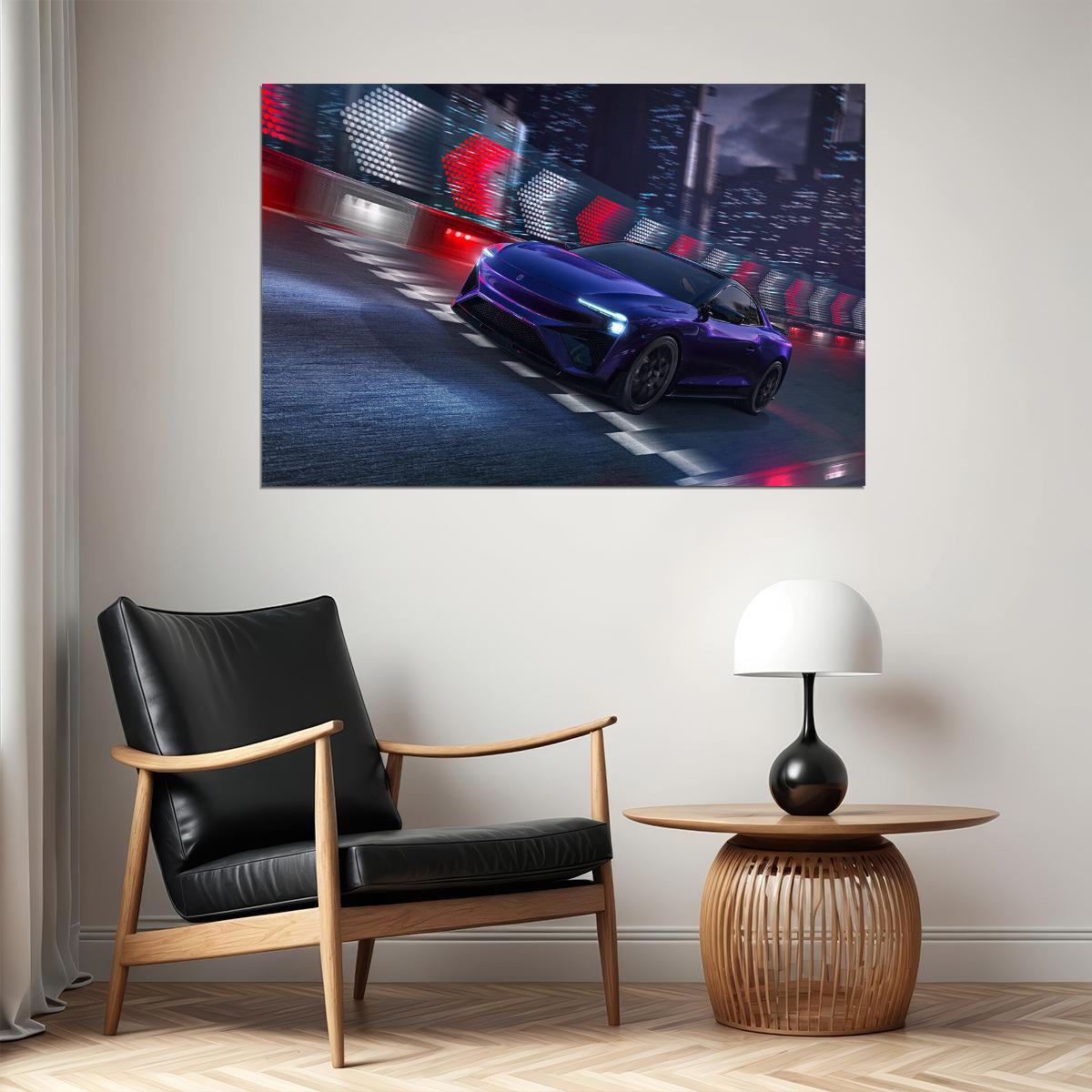 Aiways Rg Nathalie Racing Car Sports Car Poster Wall Art Print Home Wall Decor - xonomax
