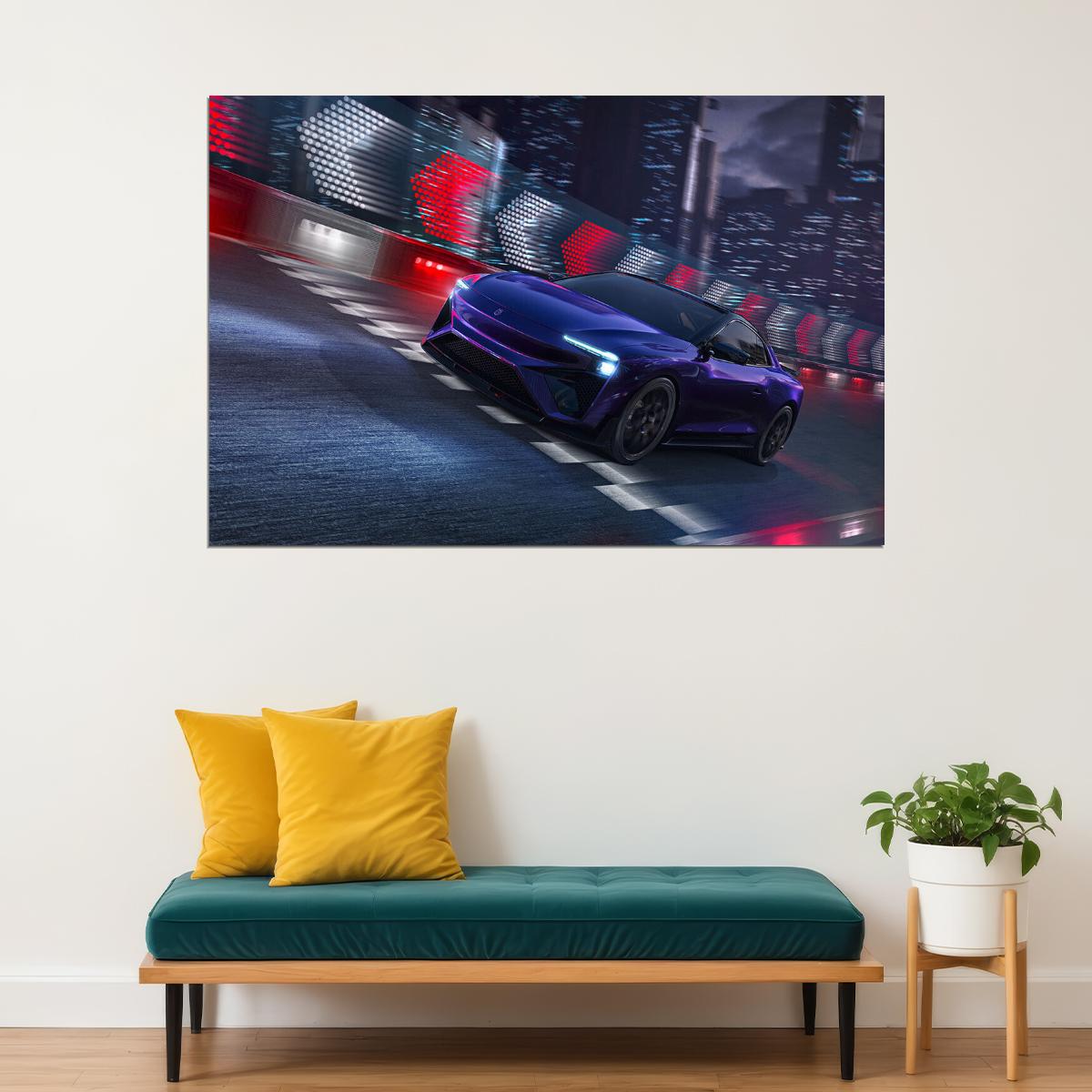 Aiways Rg Nathalie Racing Car Sports Car Poster Wall Art Print Home Wall Decor - xonomax