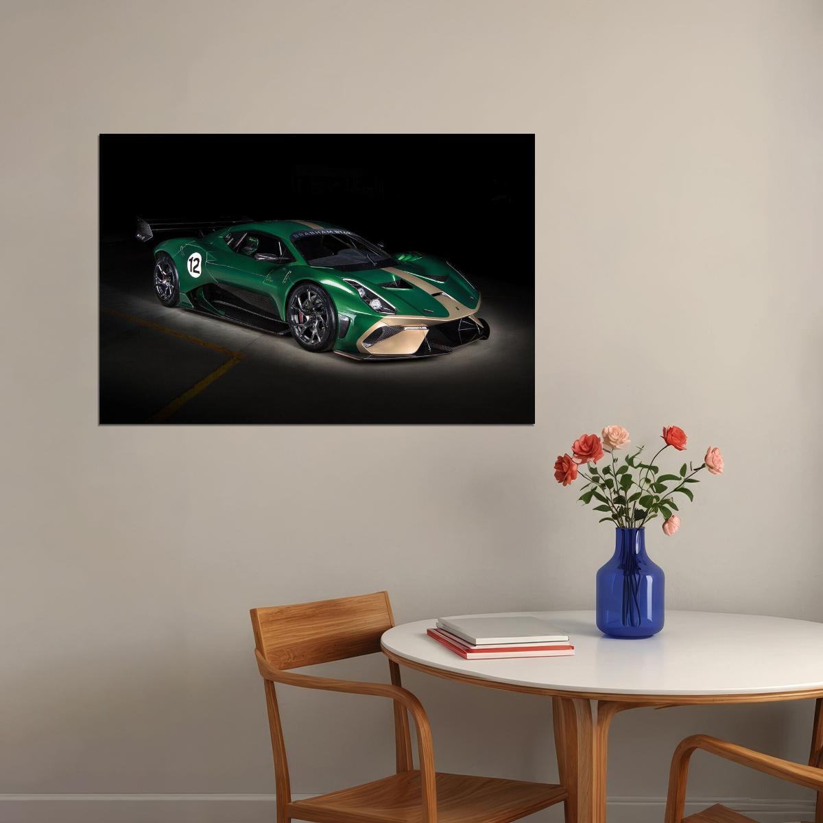 Brabham Bt62 Racing Car Classic Car Desing Poster Wall Art Print Home Wall Decor - xonomax