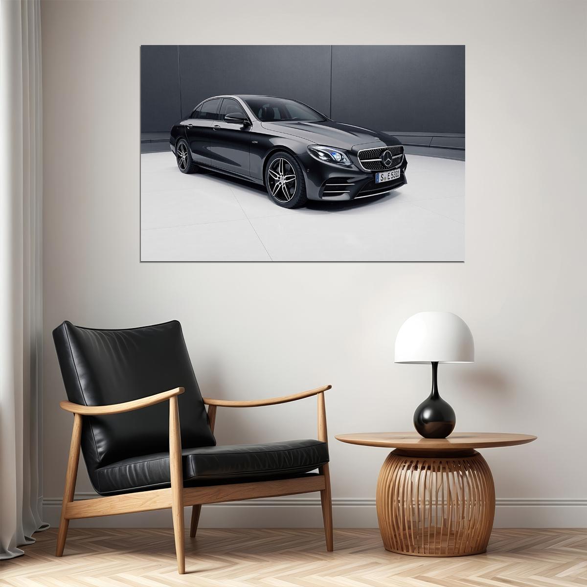 Mercedes Amg E 53 4matic Sports Car Automotive Poster Wall Art Print Home Wall Decor - xonomax