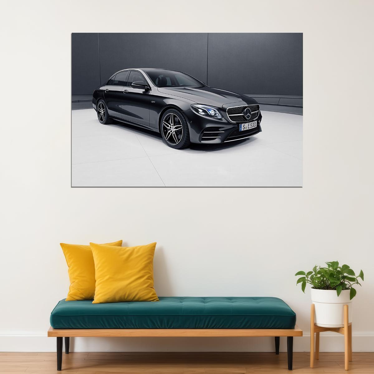 Mercedes Amg E 53 4matic Sports Car Automotive Poster Wall Art Print Home Wall Decor - xonomax
