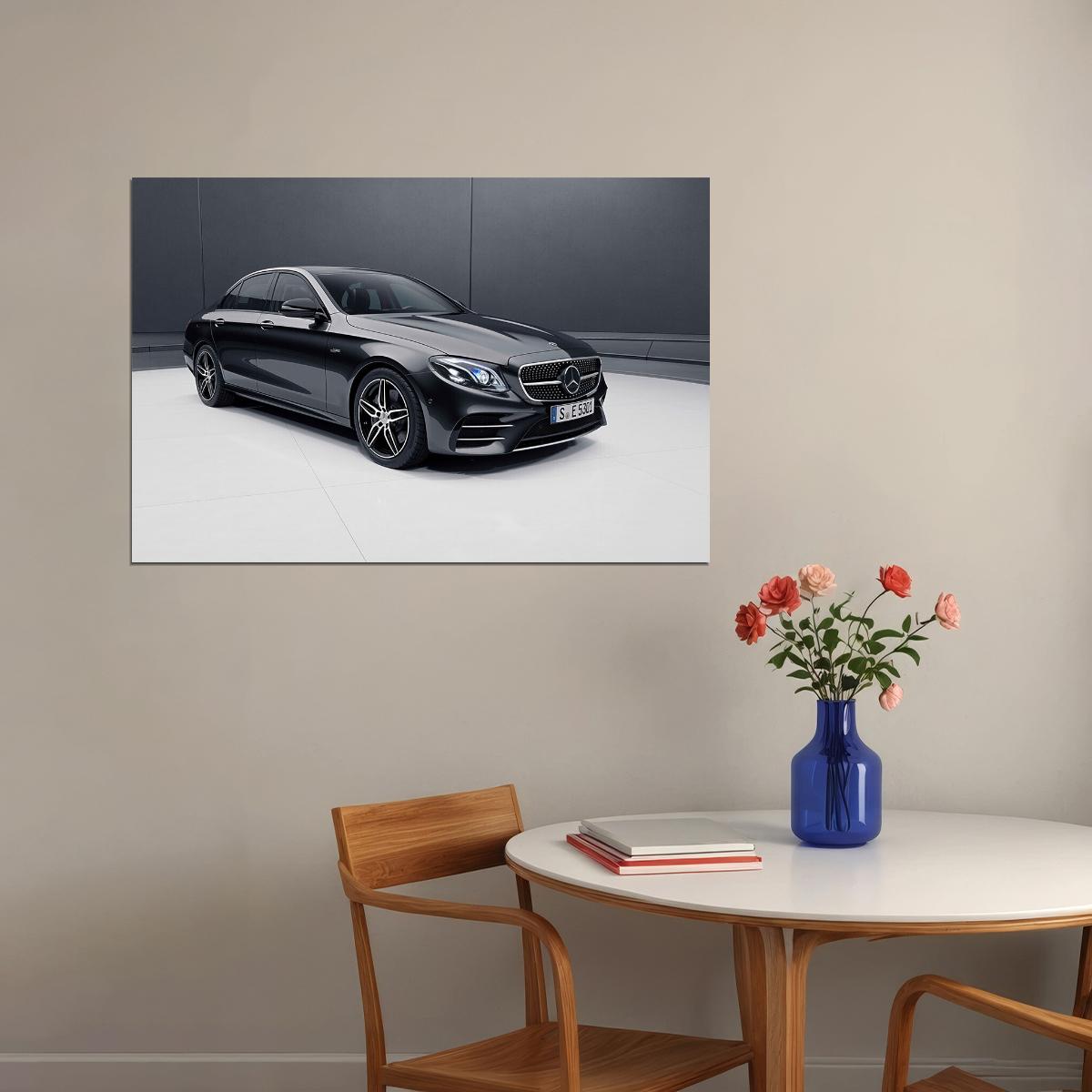 Mercedes Amg E 53 4matic Sports Car Automotive Poster Wall Art Print Home Wall Decor - xonomax