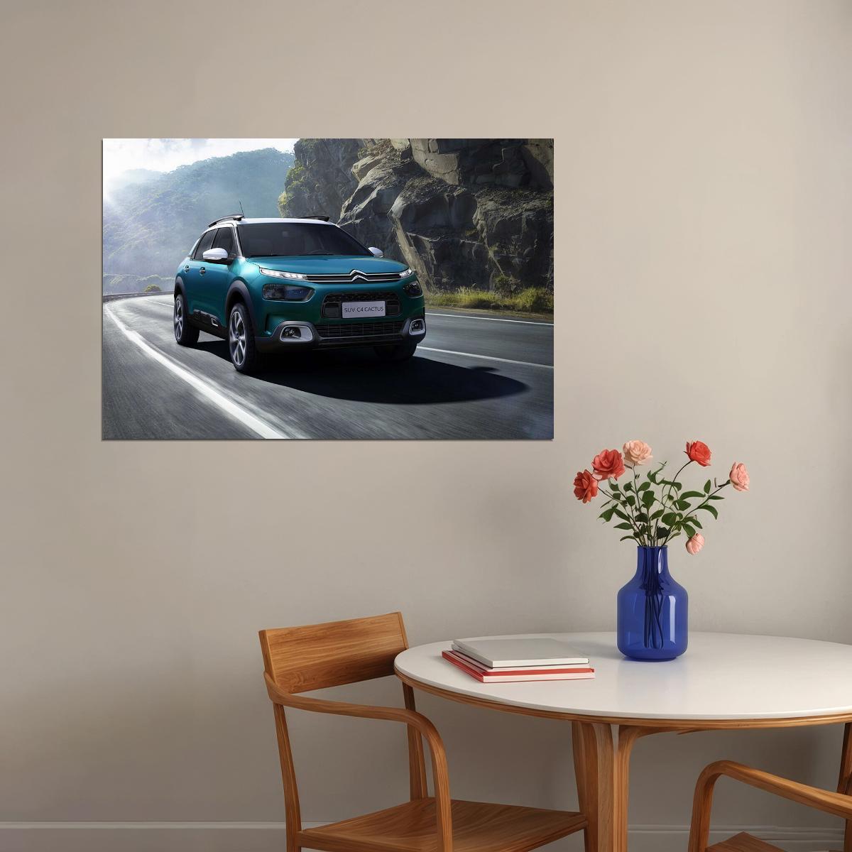 Citroen C4 Cactus Suv Sports Car Desing Poster Wall Art Print Home Wall Decor - xonomax