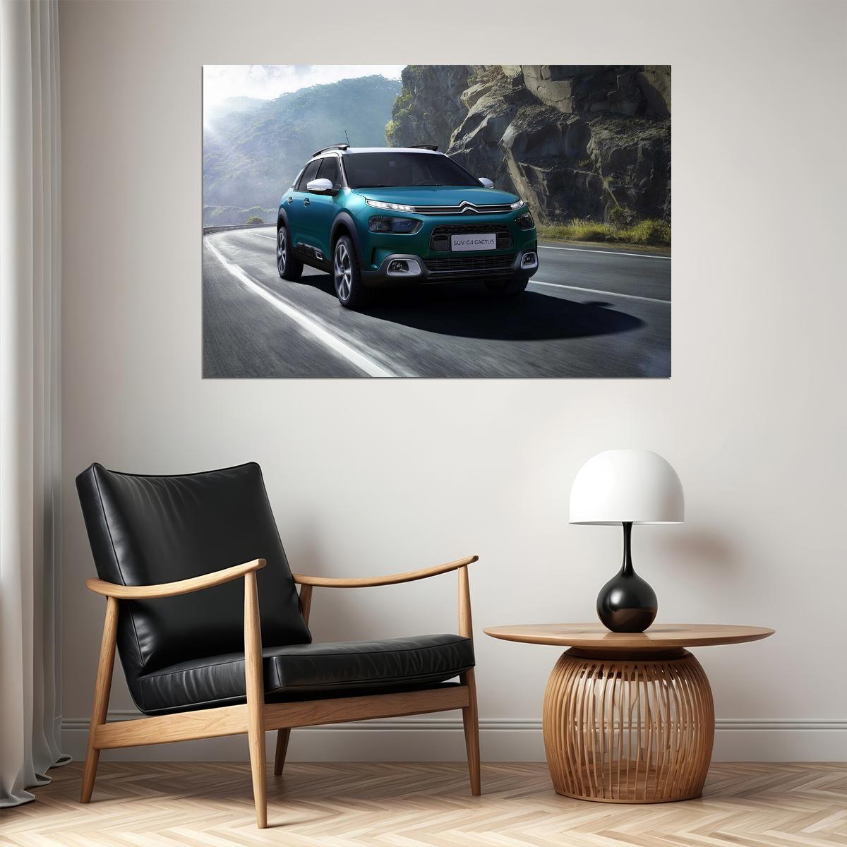 Citroen C4 Cactus Suv Sports Car Desing Poster Wall Art Print Home Wall Decor - xonomax