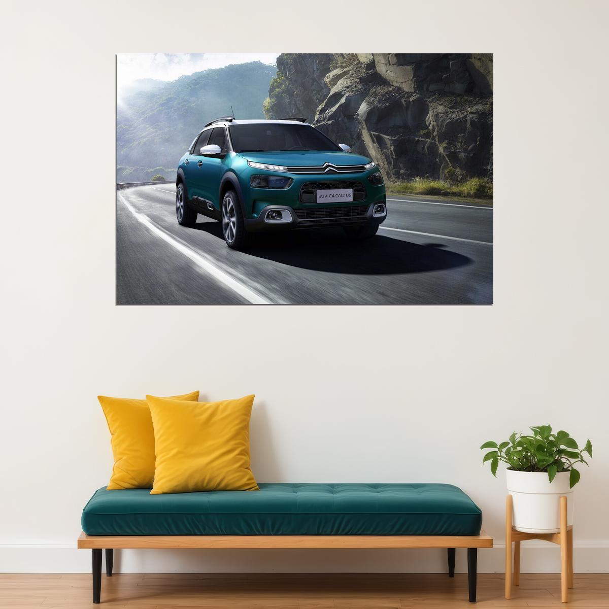 Citroen C4 Cactus Suv Sports Car Desing Poster Wall Art Print Home Wall Decor - xonomax