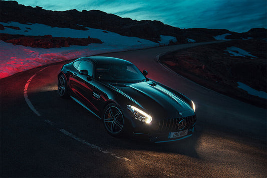 Mercedes Amg Gt C Classic Car Luxury Car Poster Wall Art Print Home Wall Decor - xonomax