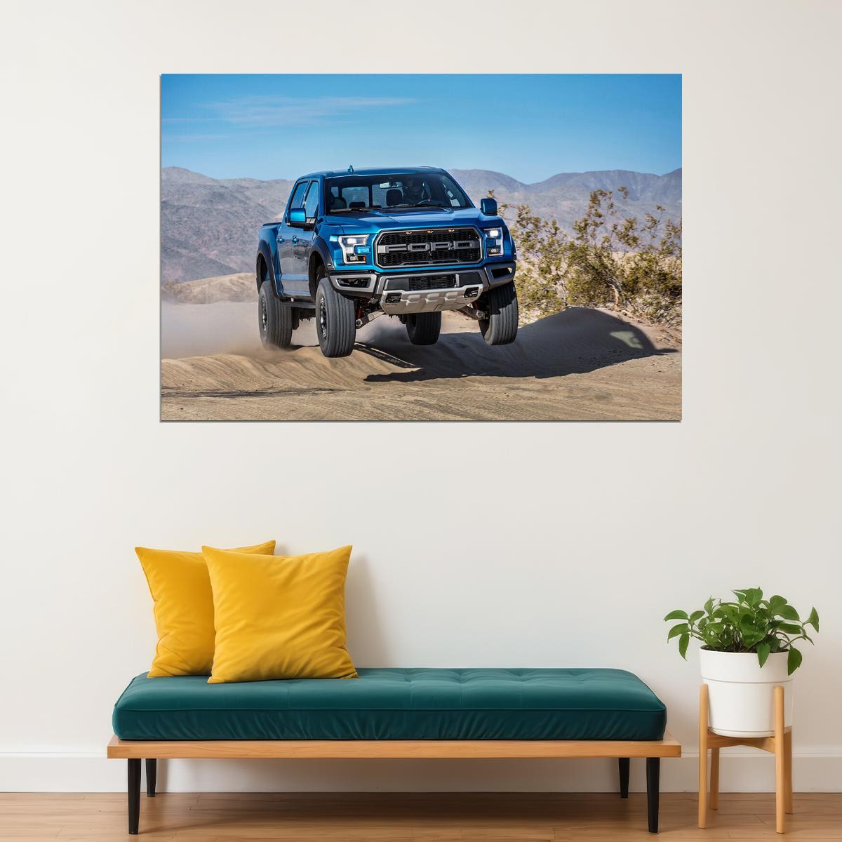 Ford F 150 Raptor Supercrew Off Road Suv Desing Poster Wall Art Print Home Wall Decor - xonomax