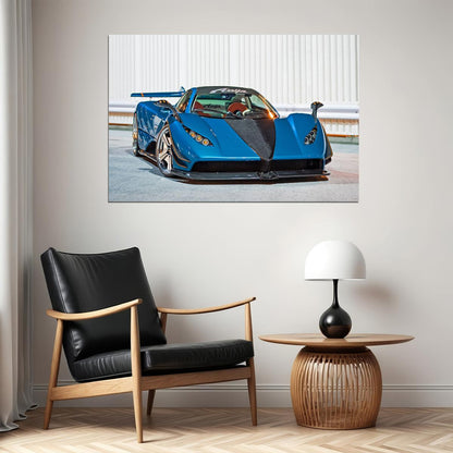 Pagani Zonda C12 S Anija Racing Car Auto Poster Wall Art Print Home Wall Decor - xonomax