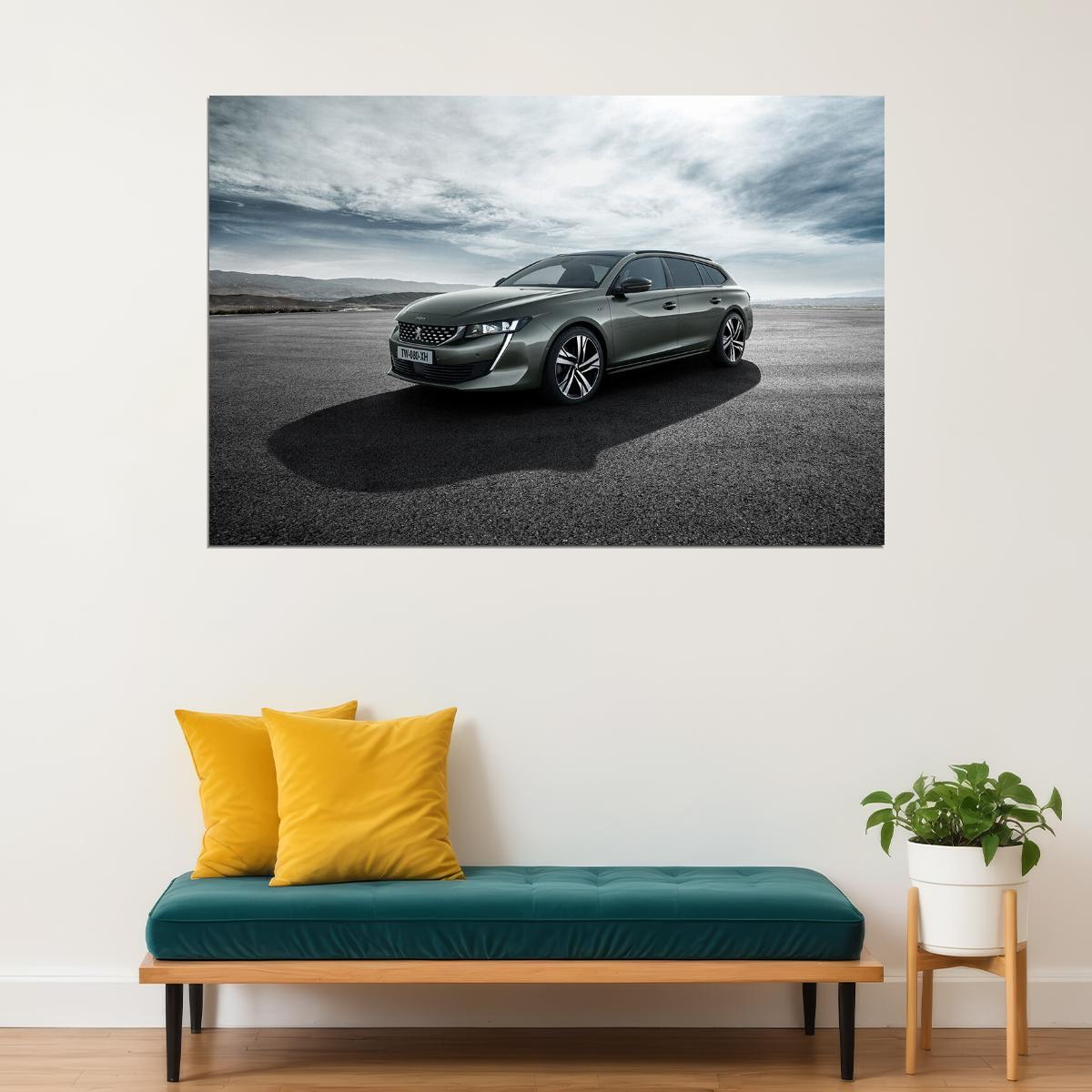 Peugeot 508 Sw Gt Suv Sports Car Desing Car Poster Wall Art Print Home Wall Decor - xonomax