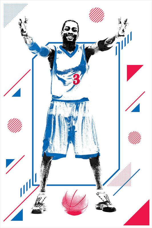 Allen Iverson Ai American Basketball Player Poster Wall Art Print Home Wall Decor - xonomax