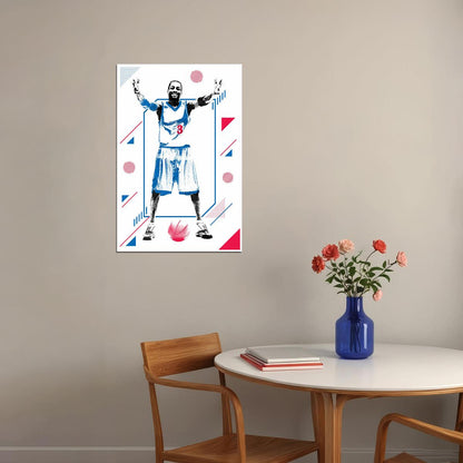 Allen Iverson Ai American Basketball Player Poster Wall Art Print Home Wall Decor - xonomax