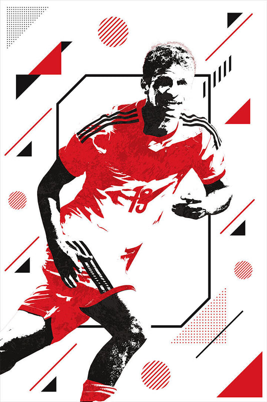 Thomas Muller German Football Soccer Athlete Poster Wall Art Print Home Wall Decor - xonomax