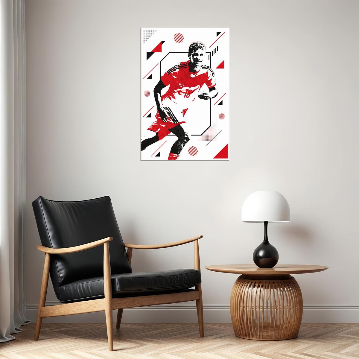 Thomas Muller German Football Soccer Athlete Poster Wall Art Print Home Wall Decor - xonomax