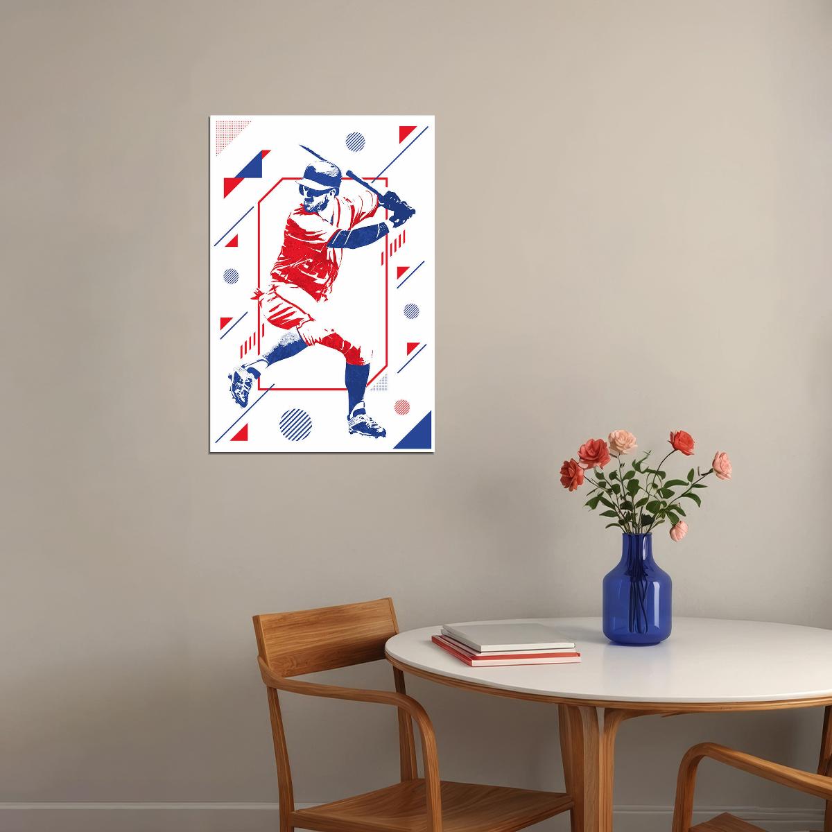 Bryce Harper Philadelphia Baseball Player Poster Wall Art Print Home Wall Decor - xonomax