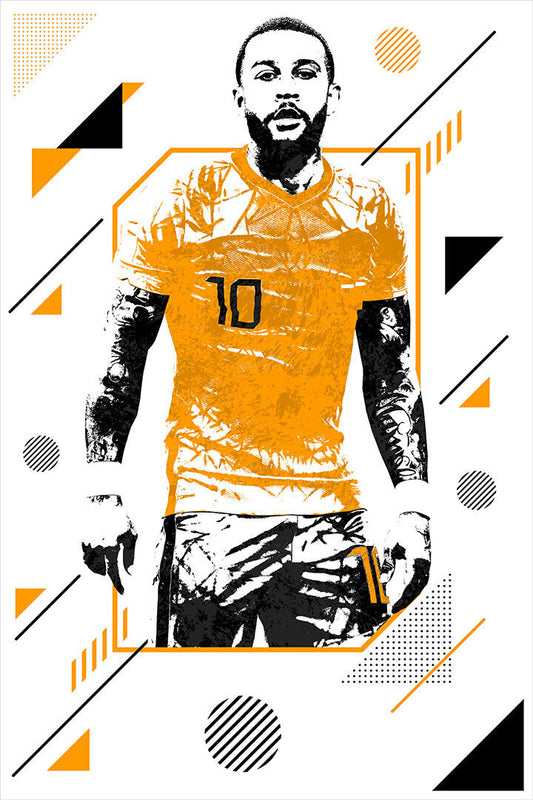 Memphis Depay Netherlands Soccer Athlete Poster Wall Art Print Home Wall Decor - xonomax