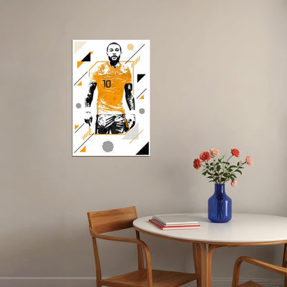 Memphis Depay Netherlands Soccer Athlete Poster Wall Art Print Home Wall Decor - xonomax