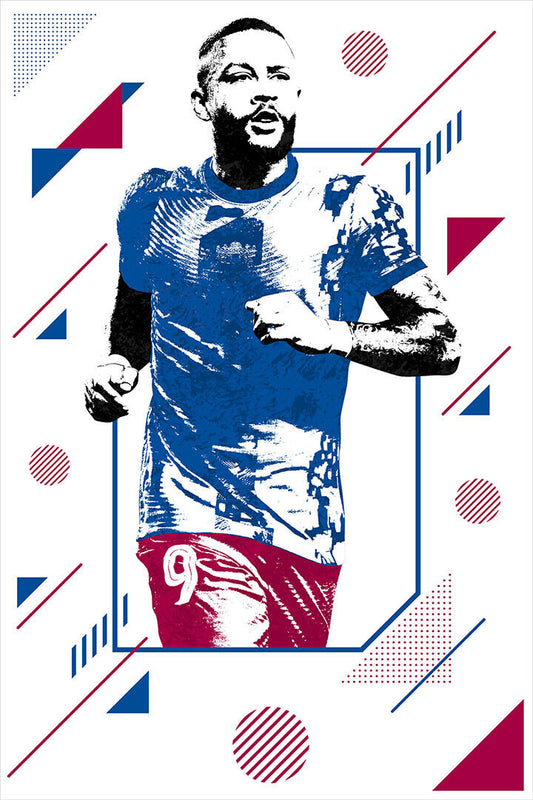 Memphis Depay Netherlands Soccer Player Poster Wall Art Print Home Wall Decor - xonomax