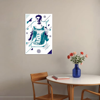 Lamelo Ball Charlotte Basketball Player Poster Wall Art Print Home Wall Decor - xonomax