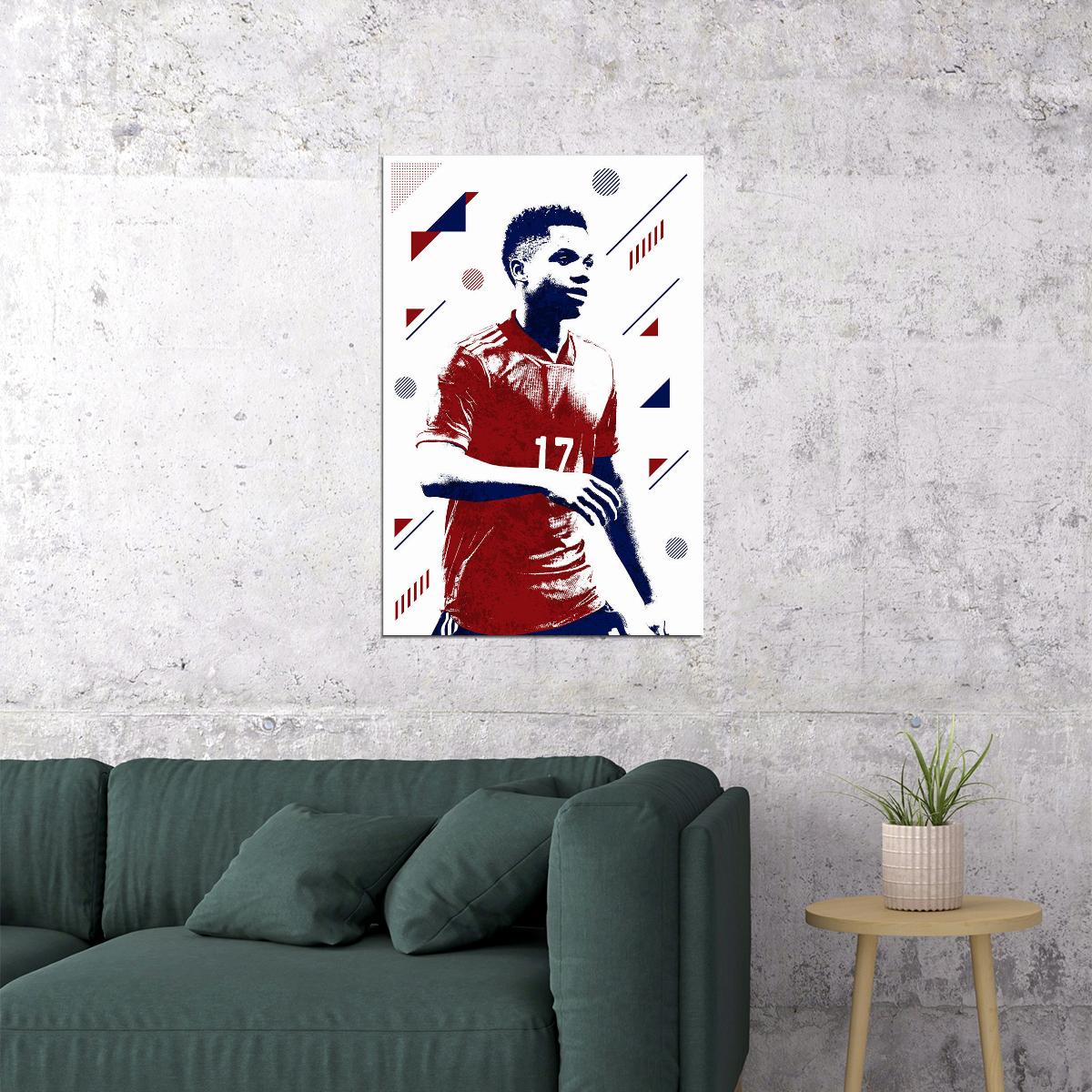 Ansu Fati Spain Football Soccer Athlete Sports Poster Wall Art Print Home Wall Decor - xonomax