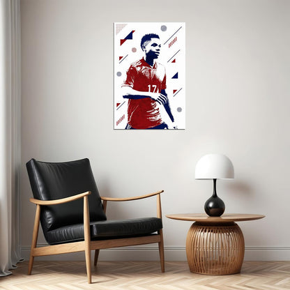 Ansu Fati Spain Football Soccer Athlete Sports Poster Wall Art Print Home Wall Decor - xonomax