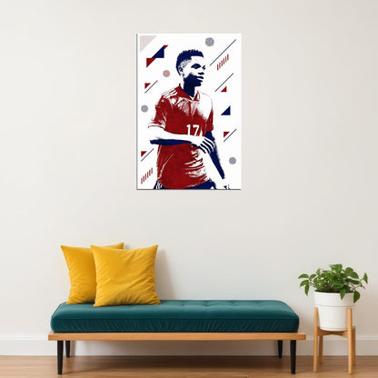 Ansu Fati Spain Football Soccer Athlete Sports Poster Wall Art Print Home Wall Decor - xonomax