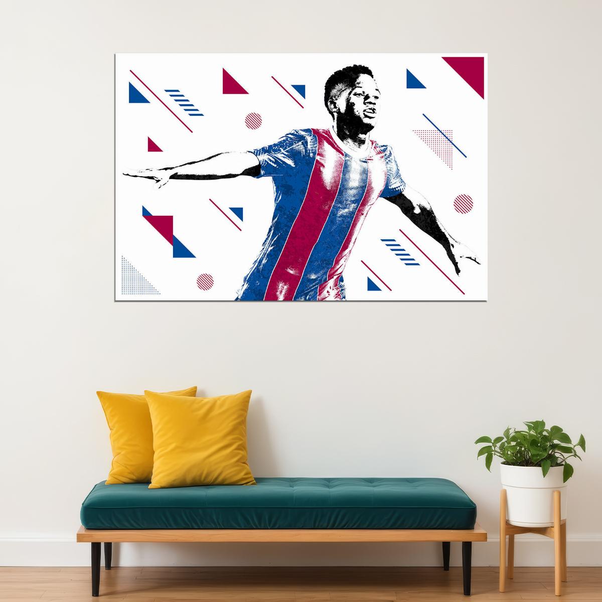 Ansu Fati Spain Football Soccer Player Sports Poster Wall Art Print Home Wall Decor - xonomax