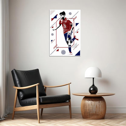 Pedro Gonzalez Spain Football Soccer Athlete Poster Wall Art Print Home Wall Decor - xonomax