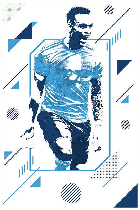 Lautaro Martinez Argentina Football Soccer Player Poster Wall Art Print Home Wall Decor - xonomax