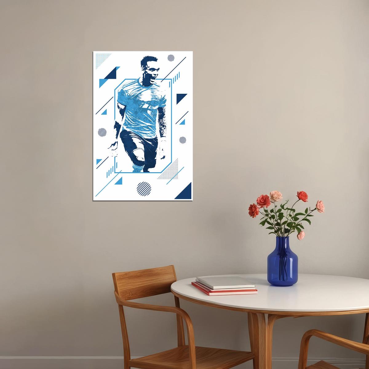 Lautaro Martinez Argentina Football Soccer Player Poster Wall Art Print Home Wall Decor - xonomax