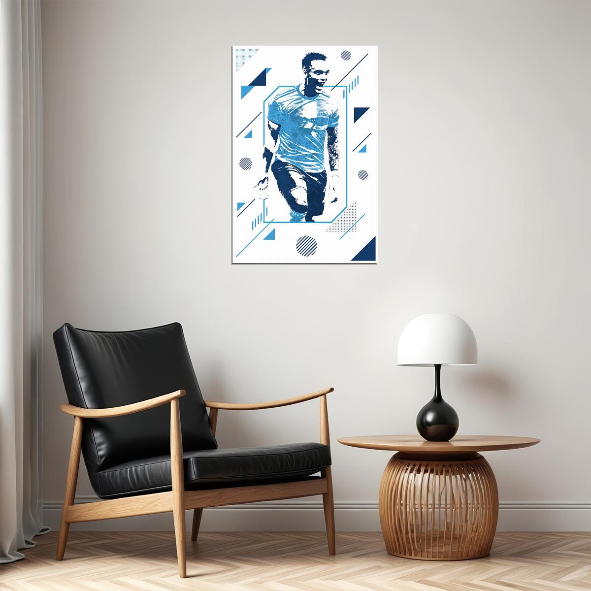 Lautaro Martinez Argentina Football Soccer Player Poster Wall Art Print Home Wall Decor - xonomax