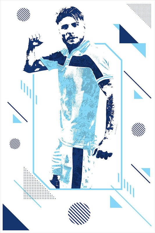 Ciro Immobile Italy National Football Athlete Poster Wall Art Print Home Wall Decor - xonomax