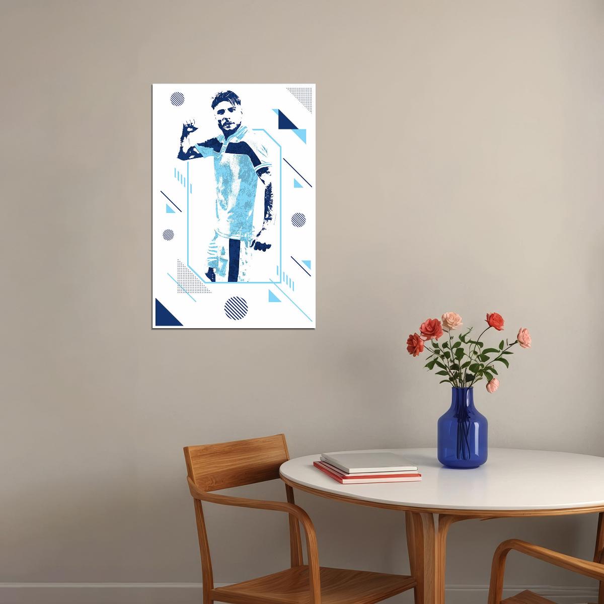 Ciro Immobile Italy National Football Athlete Poster Wall Art Print Home Wall Decor - xonomax
