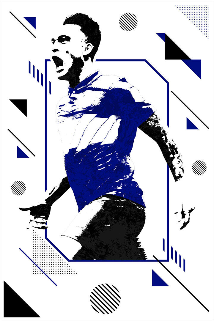 Lautaro Martinez Argentina Football Soccer Player Poster Wall Art Print Home Wall Decor - xonomax