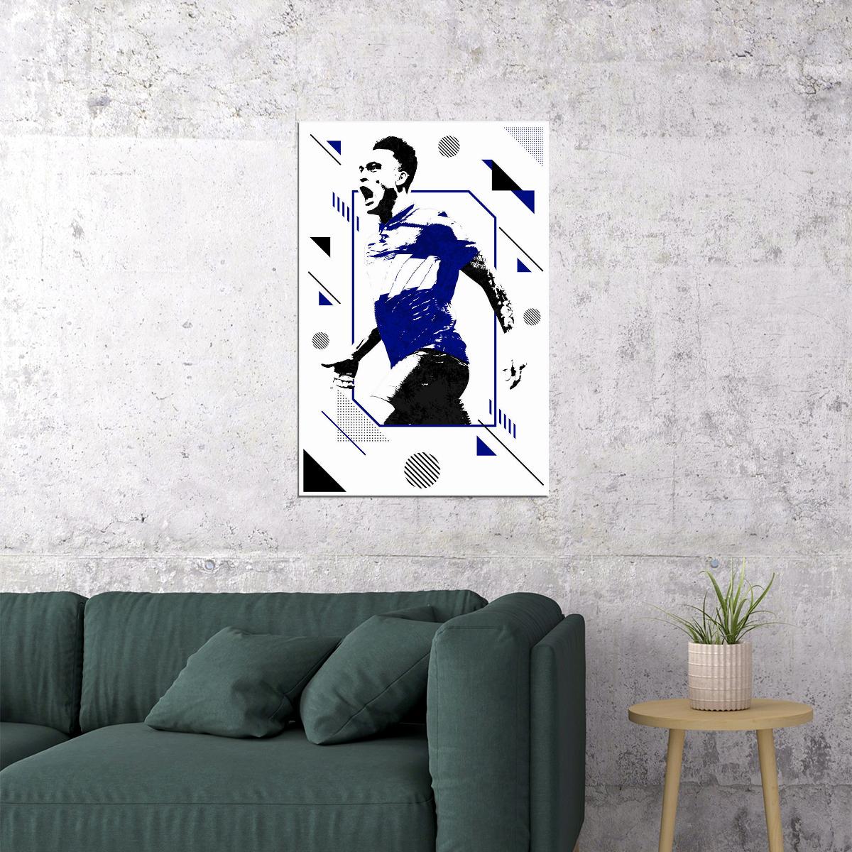 Lautaro Martinez Argentina Football Soccer Player Poster Wall Art Print Home Wall Decor - xonomax