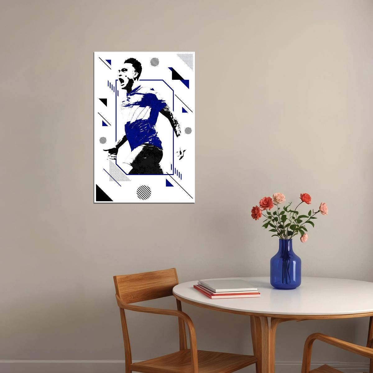 Lautaro Martinez Argentina Football Soccer Player Poster Wall Art Print Home Wall Decor - xonomax