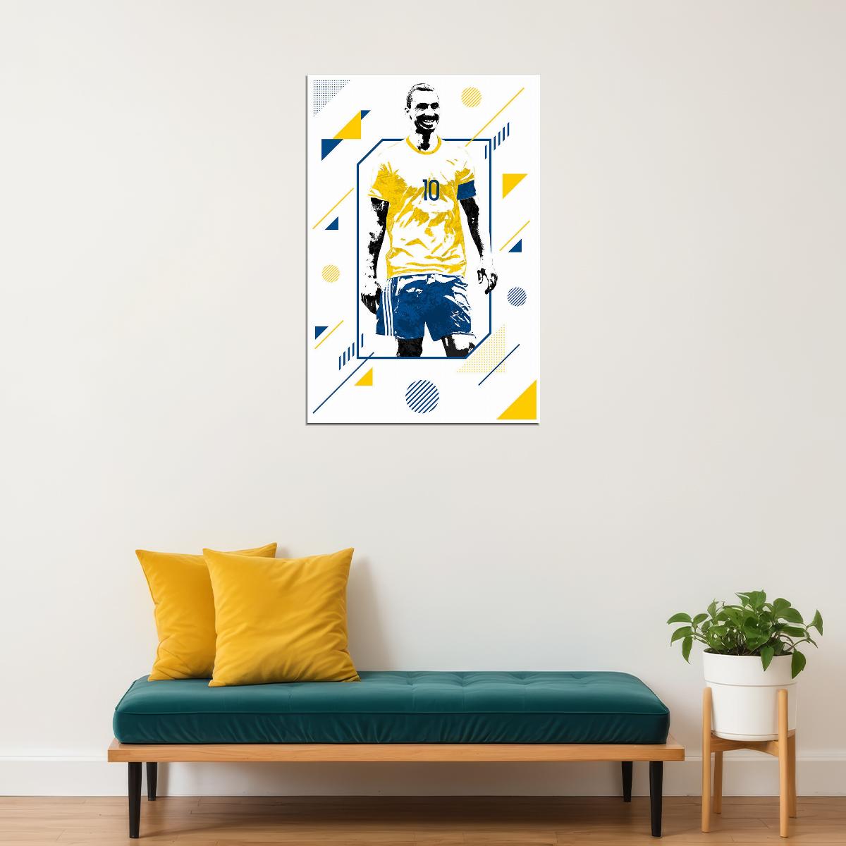 Zlatan Ibrahimovic Football Player Athlete Poster Wall Art Print Home Wall Decor - xonomax