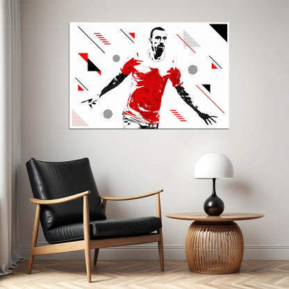 Zlatan Ibrahimovic Football Player Sports Poster Wall Art Print Home Wall Decor - xonomax