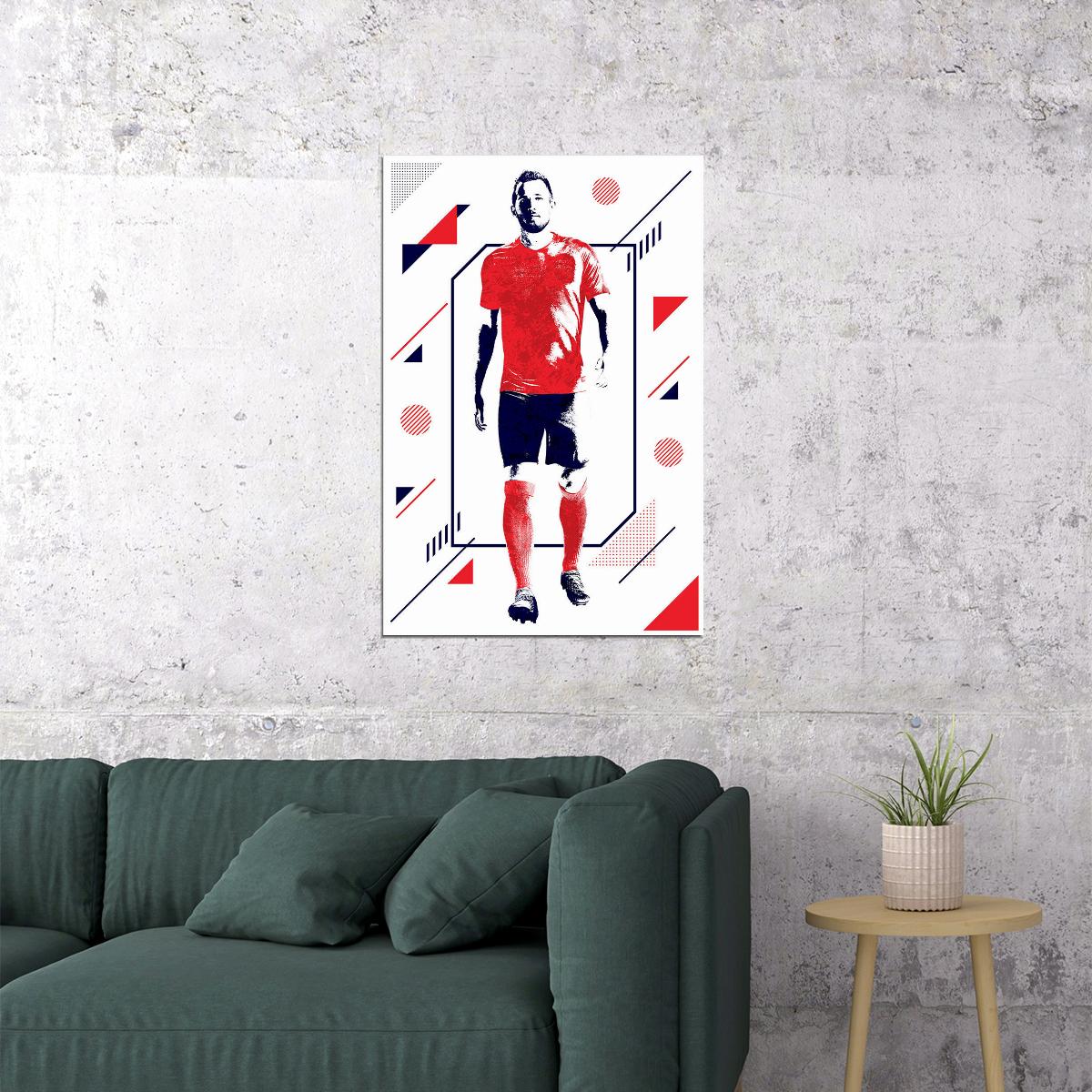 Harry Kane British Football Soccer Player Poster Wall Art Print Home Wall Decor - xonomax